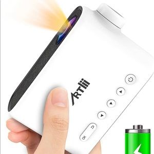 Mini Projector with Battery, WiFi and BT and HDMI